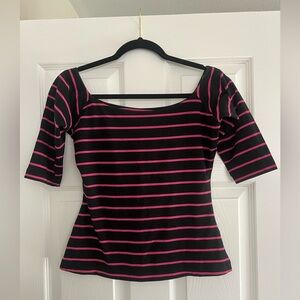 Betsey Johnson Vintage Striped Cotton Lycra Top
